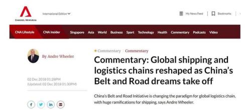 1570672921937294.jpg 中國“一帶一路”倡議重塑全球物流體系。圖片來源:亞洲新聞臺網(wǎng)站.jpg